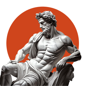 Estatua con círculo