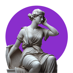 Estatua con círculo