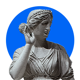 Estatua con círculo