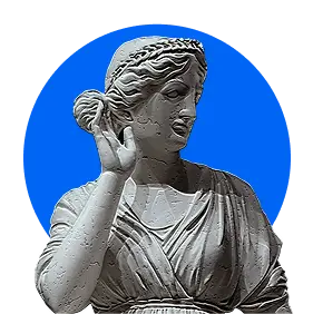 Estatua con círculo